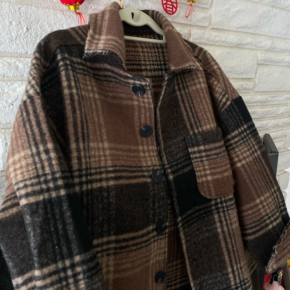 Brown Plaid Jacket